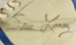 1973-76 circa Sam Lacey Kansas City/Omaha Kings Signed Game Worn Adidas Sneakers (MEARS LOA/JSA)