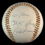 1974-84 Rod Carew Minnesota Twins California Angels Signed OAL MacPhail Baseball (JSA) "Playing Career Autograph"
