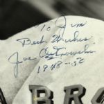 1948-69 Joe Ostrowski St. Louis Browns New York Yankees 11x14 Signed Photo and Check (JSA)