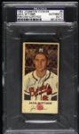 1954 Jack Dittmer Milwaukee Braves Signed Johnston Cookies Slabbed Trading Card (PSA/DNA)