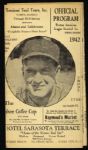1942 Boston Red Sox Sarasota Florida Spring Training Program - Start of Ted Williams Triple Crown Year (Unscored)