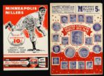 1942-49 Minneapolis Millers Scorecard/Program Lot of 2 (Unscored)