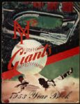 1953 New York Giants Year Book