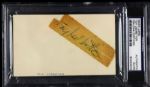1950-55 Toy Ledbetter Signed Philadelphia Eagles Index Card (PSA/DNA)