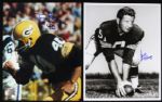 1960s Jim Ringo Tom Brown Green Bay Packers Signed 8" x 10" Photos - Lot of 2 (JSA)