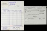 1982 Bud Selig Milwaukee Brewers Signed Expense Report (JSA)