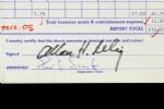 1982 Bud Selig Milwaukee Brewers Signed Expense Report (JSA)