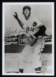 1953 circa Hank Aaron Jacksonville Braves 5" x 7" Signed B/W Photo (JSA)