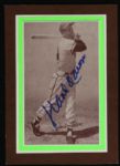 1947-66 Hank Aaron 5" x 7" Signed Exhibit Card Display (JSA)