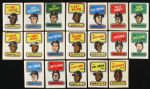 1970 Topps Booklet Collection Pete Rose Willie Mays Ernie Banks Reggie Jackson (Lot of 43)