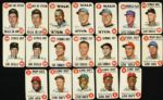 1968 Topps Game Baseball Card Collection w/ Mickey Mantle Hank Aaron Roberto Clemente - (Lot of 47)