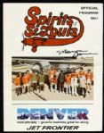 1974-75 Spirits of St. Louis Signed Marvin Barnes ABA Basketball Program (JSA)