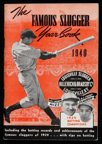 1940 Louisville Slugger Famous Slugger Yearbook