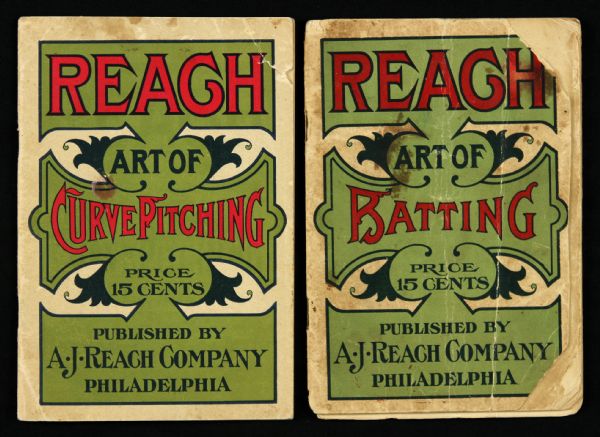 1913 Reach Art of Batting Curve Pitching Books (Lot of 2)