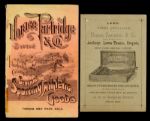 1880-90 Horace Partridge and Company Sporting Goods Catalogues (Lot of 2)