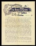 1899 Horace Partridge and Company Athletic Goods Letter to Sporting Good Store