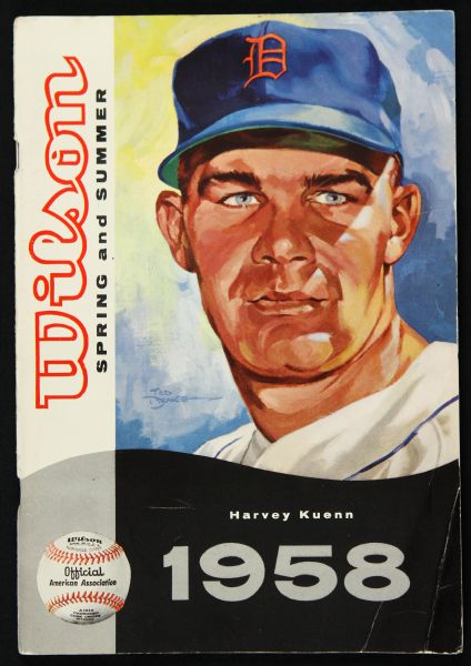 1958 Wilson Sporting Goods Spring and Summer Catalog w/ Harvey Kuenn on Cover