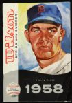 1958 Wilson Sporting Goods Spring and Summer Catalog w/ Harvey Kuenn on Cover