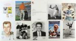 1940's-90's Football Signed Photo Collection - Lot of 79 w/ Joe Theismann, Franco Harris, Bobby Bowden  & More (JSA)