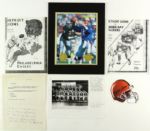 1940's-90's Football Signed Photo Collection - Lot of 79 w/ Joe Theismann, Franco Harris, Bobby Bowden  & More (JSA)