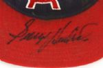 1985-87 George Hendrick California Angels Signed Game Worn Cap (MEARS LOA/JSA)