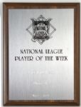 1989 (May 1-7) Andre Dawson Chicago Cubs National League Player of the Week Award Plaque (MEARS LOA) Division Champions Season