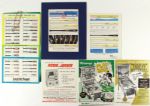 1950s-90s Louisville Slugger Bat Catalogs & Pinball Adverts - Lot of 6