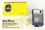 1969 NFL 50th Anniversary Special Chiquita Banana Solid State Transistor Radio w/ Original Box, Headphones & Order Form 