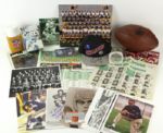 1940s-90s Football Memorabilia Collection - Lot of 42 w/ Signed Photos, Super Bowl Tickets & More (JSA)