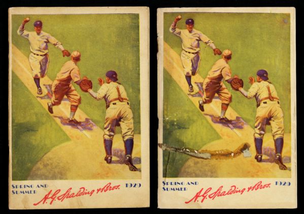 1929 A.G. Spalding and Bros. 5 1/2" x 8" Spring and Summer Catalogues (Lot of 2)