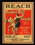 1926-27 Reach 5 1/8" x 6 3/4" Official Basketball Guide