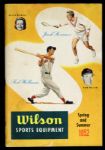 1952 Wilson Spring and Summer Sports Equipment Catalogue w/ Ted Williams on Cover