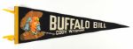 1950s Buffalo Bill 29" Full Size Pennant w/ Tassels