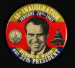 1969 Richard Nixon 3 3/8" Presidential Inauguration Button