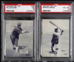 1934 Batter-Up #39 Willie Kamm (PSA EX 5) #7 Pepper Martin (PSA 4.5 VG-EX+) Lot of 2