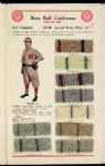 1922 Lowe and Campbell 5 1/2 x 8 3/4 Athletic Goods Company Catalogue w/ Fabric Samples