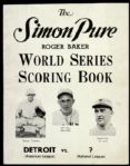 1934 Simon Pure Detroit Tigers World Series Scoring Book (Unscored)