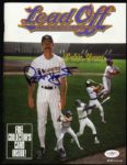1992 Robin Yount Milwaukee Brewers Signed Leadoff Magazine (JSA Basic Certificate)