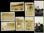 1930s circa Chicago Bears B/W Photos w/ George Halas Red Grange (Lot of 8)
