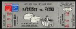 1973 San Francisco 49ers New England Patriots Hall of Fame Game Full Ticket 
