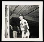1953 Johnny Antonelli Milwaukee Braves 3 3/8" x 3 1/2" Original B/W Photo