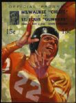 1940 Milwaukee Chiefs St. Louis Gunners AFL Football Program (First Home Game in Chiefs History)