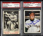 1970s Stan Musial Duke Snider Larry Jansen Signed Collection - Lot of 3 (PSA/DNA)