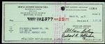 1975 Bud Selig Milwaukee Brewers Signed Check Louisville Slugger (JSA)