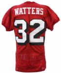 1994 Ricky Watters San Francisco 49ers Game Worn Home Jersey w/ NFL 75th Anniversary Patch (MEARS LOA)