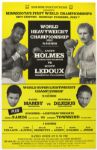 1980 Larry Holmes Scott LeDoux 18" x 28" On Site Heavyweight Championship Poster