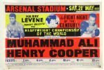 1966 Muhammad Ali Henry Cooper 14" x 21" On-Site Fight Poster 