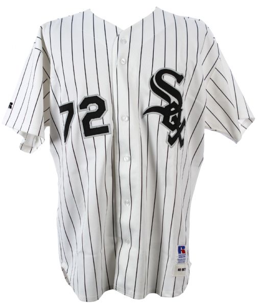 1992 Carlton Fisk Chicago White Sox Game Worn Home Jersey (MEARS LOA)