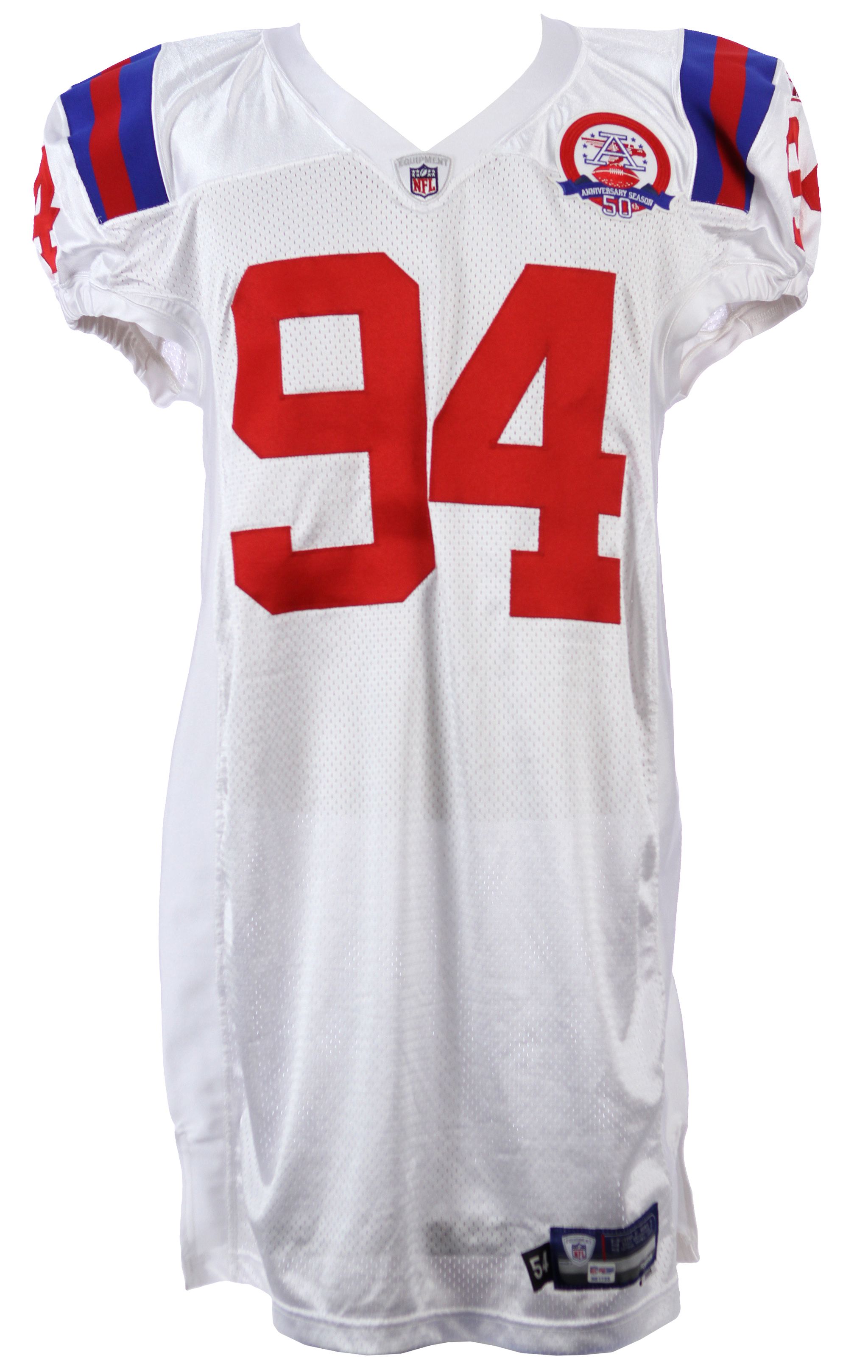 patriots 50th anniversary jersey