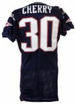 2002 Je'Rod Cherry New England Patriots Game Worn Home Jersey (MEARS LOA)